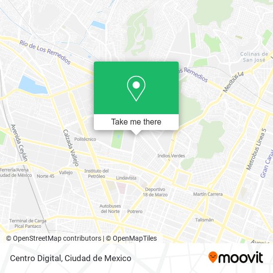 Centro Digital map