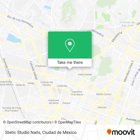 Stetic Studio Nails map