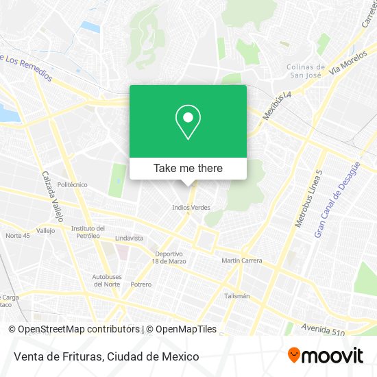 Venta de Frituras map