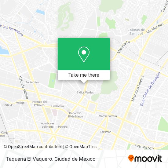 Taqueria El Vaquero map