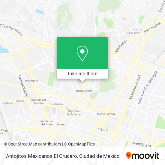 Antojitos Mexicanos El Crucero map