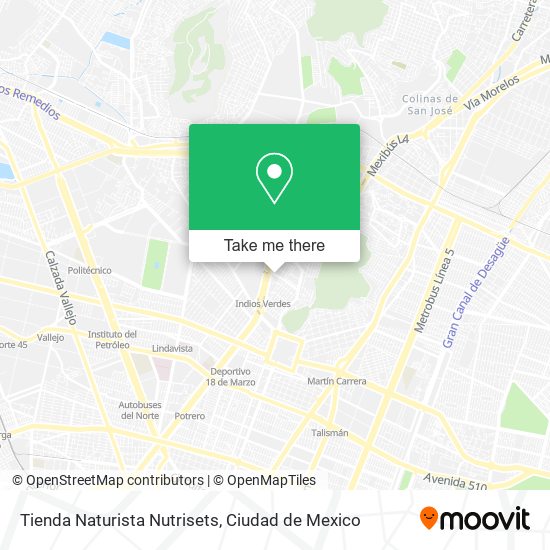 Mapa de Tienda Naturista Nutrisets