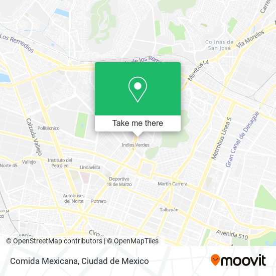 Comida Mexicana map