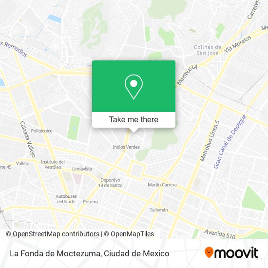La Fonda de Moctezuma map