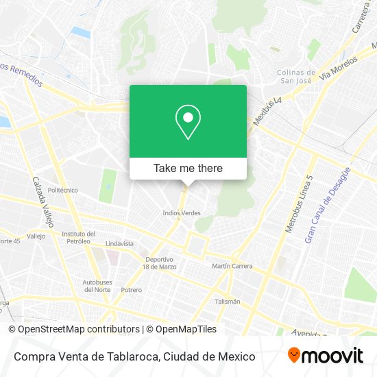 Compra Venta de Tablaroca map