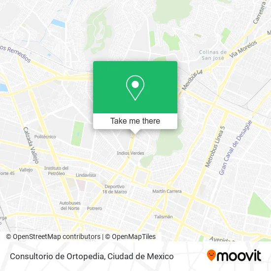 Consultorio de Ortopedia map