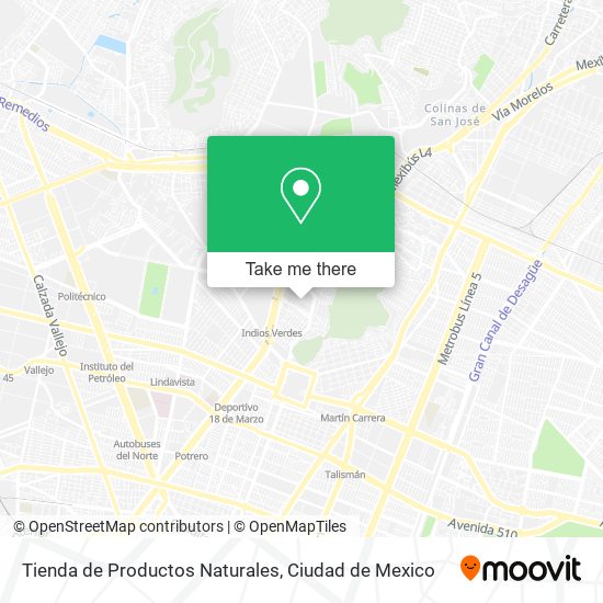 Tienda de Productos Naturales map