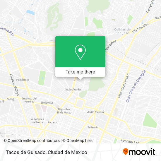 Mapa de Tacos de Guisado