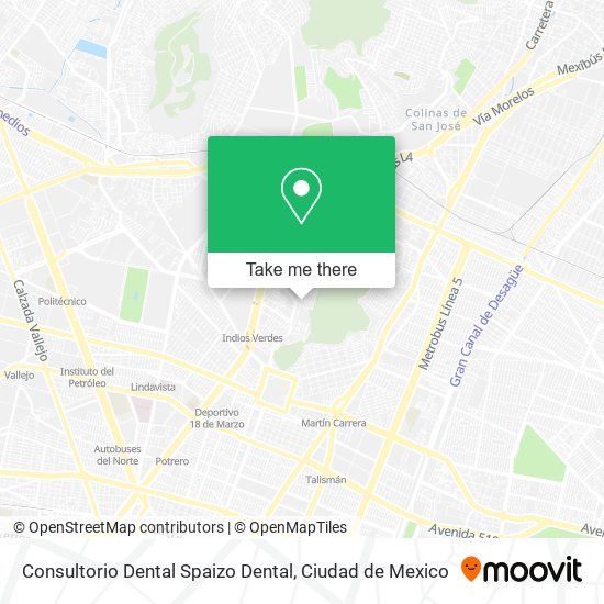 Consultorio Dental Spaizo Dental map