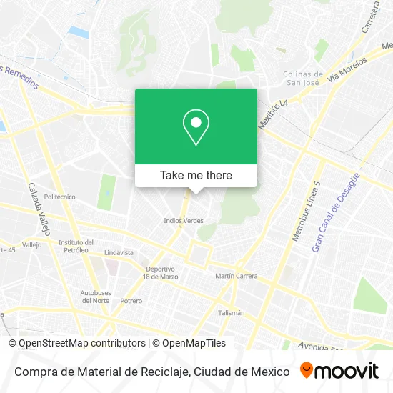 Compra de Material de Reciclaje map