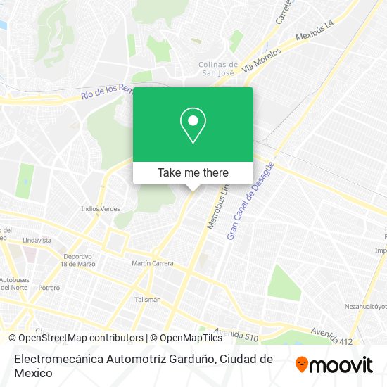 Mapa de Electromecánica Automotríz Garduño