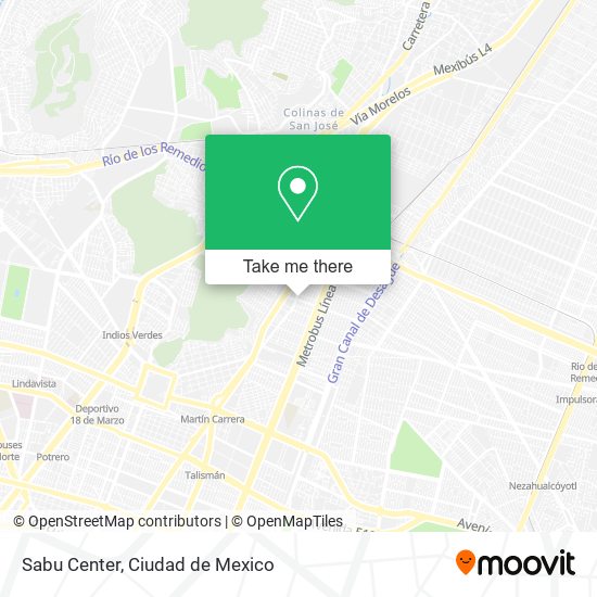 Mapa de Sabu Center