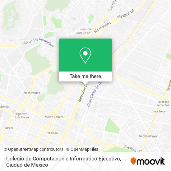 Colegio de Computación e Informatico Ejecutivo map