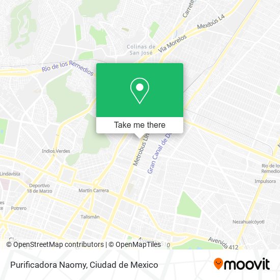 Purificadora Naomy map