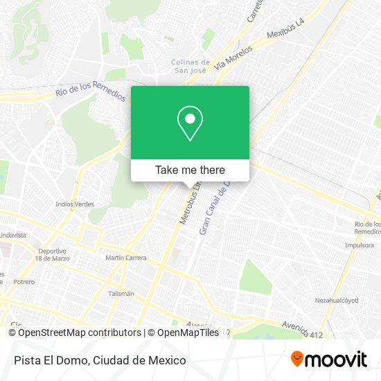 Pista El Domo map