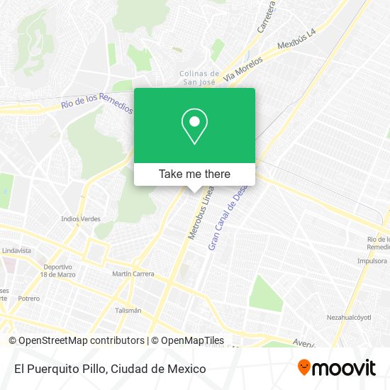 El Puerquito Pillo map