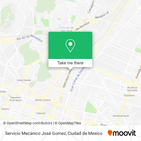 Servicio Mecánico José Gomez map