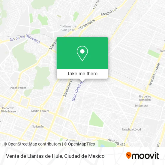 Venta de Llantas de Hule map
