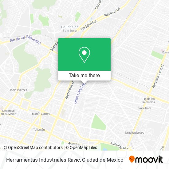 Herramientas Industriales Ravic map