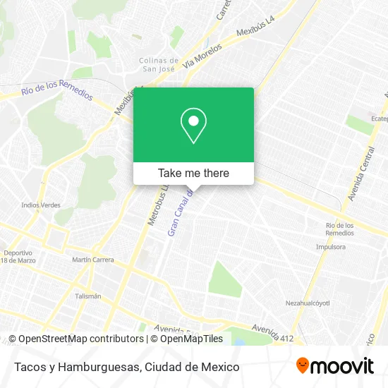 Tacos y Hamburguesas map