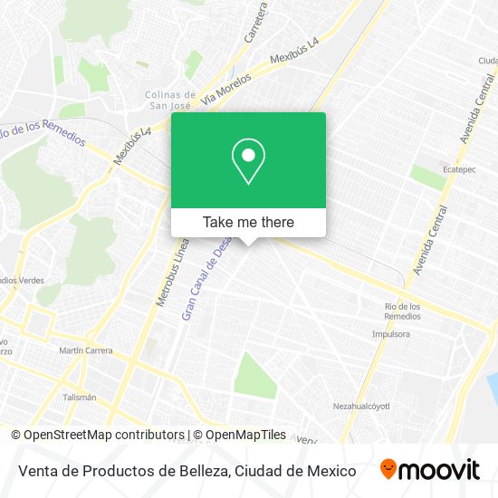 Venta de Productos de Belleza map