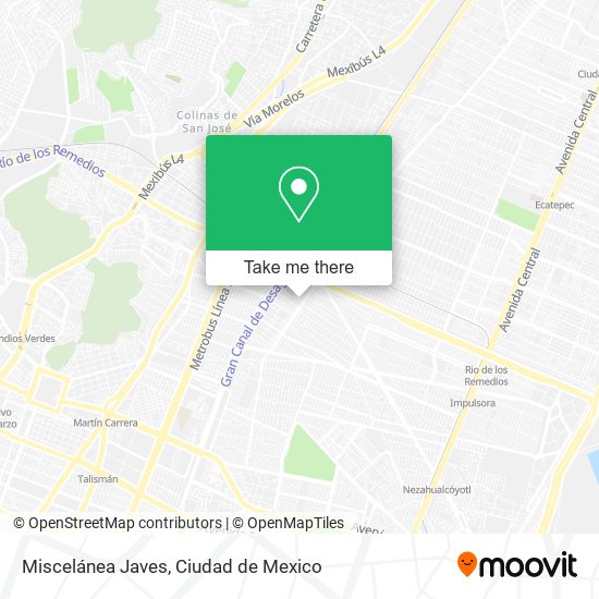 Mapa de Miscelánea Javes