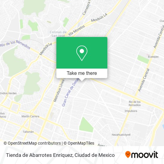Tienda de Abarrotes Enríquez map