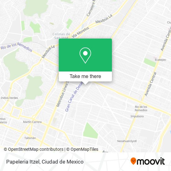 Mapa de Papeleria Itzel