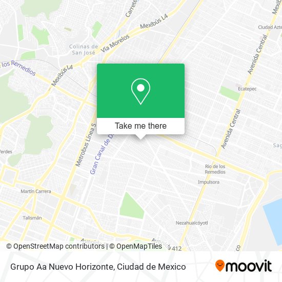 Grupo Aa Nuevo Horizonte map