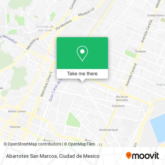 Mapa de Abarrotes San Marcos