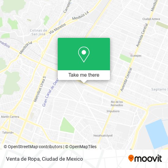 Venta de Ropa map