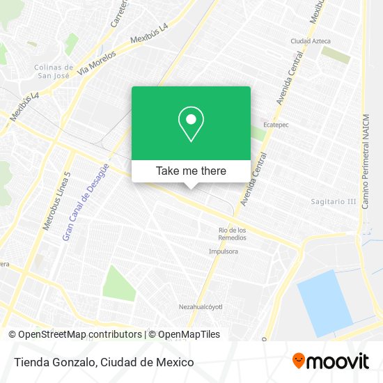 Tienda Gonzalo map