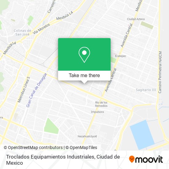 Mapa de Troclados Equipamientos Industriales