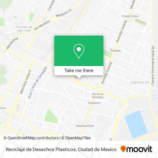 Reciclaje de Desechos Plasticos map