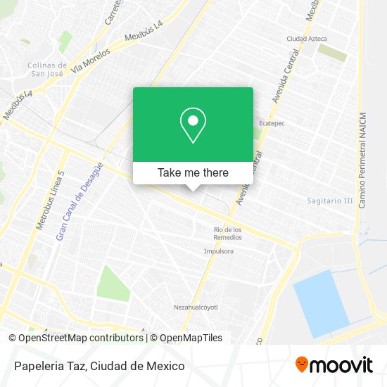 Mapa de Papeleria Taz