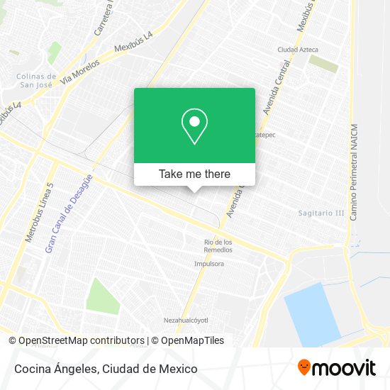 Cocina Ángeles map