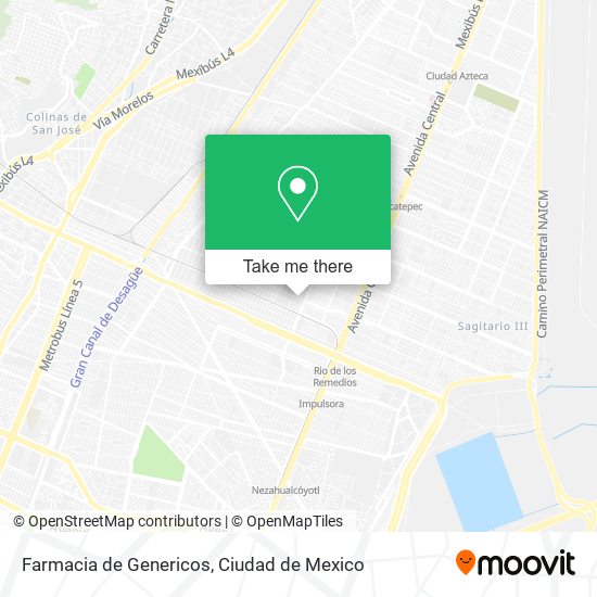 Farmacia de Genericos map