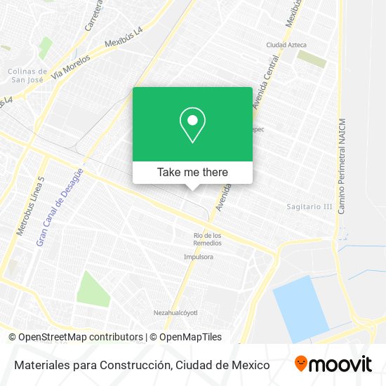 Mapa de Materiales para Construcción