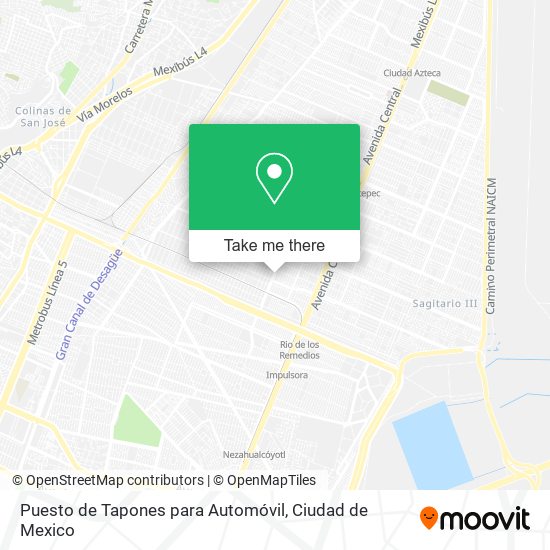 Puesto de Tapones para Automóvil map