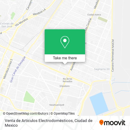 Mapa de Venta de Articulos Electrodomésticos