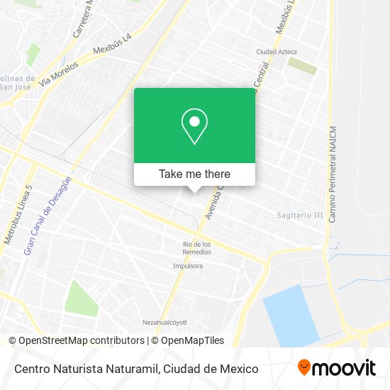 Mapa de Centro Naturista Naturamil