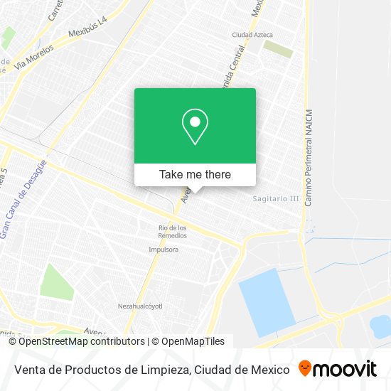 Mapa de Venta de Productos de Limpieza