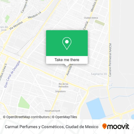 Carmat Perfumes y Cosméticos map