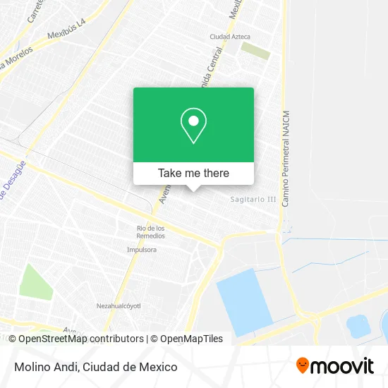 Molino Andi map