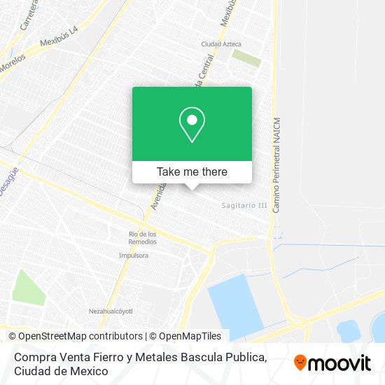 Compra Venta Fierro y Metales Bascula Publica map