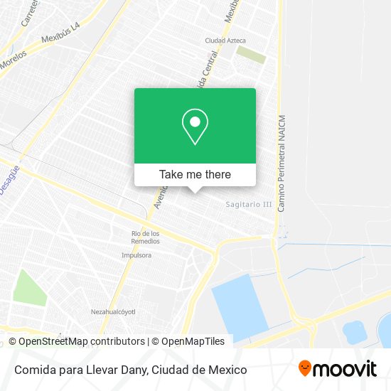 Comida para Llevar Dany map