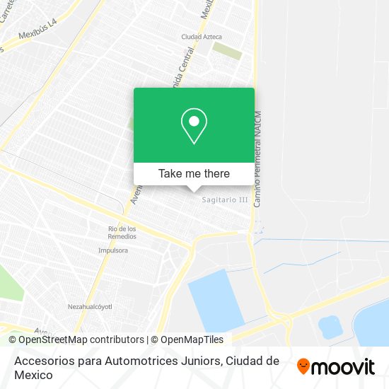 Accesorios para Automotrices Juniors map