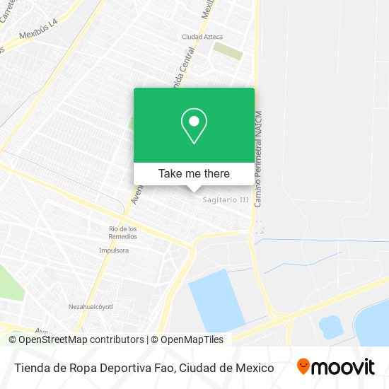 Tienda de Ropa Deportiva Fao map