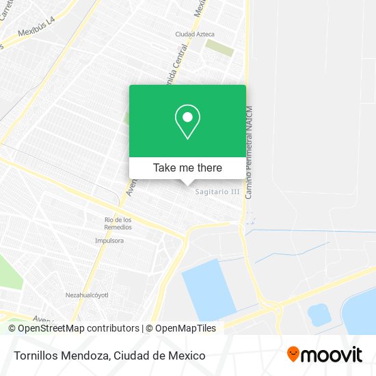 Tornillos Mendoza map