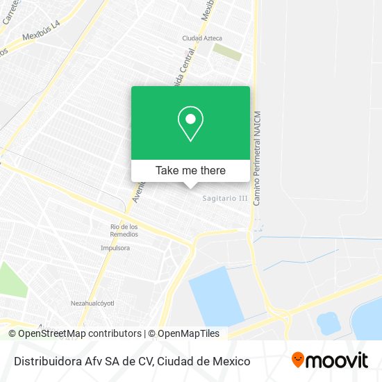 Distribuidora Afv SA de CV map